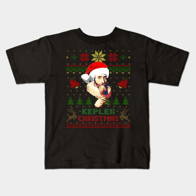 Johannes Kepler Funny Christmas Kids T-Shirt by Nerd_art